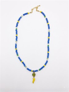 Collana Corno con Perline Lilla