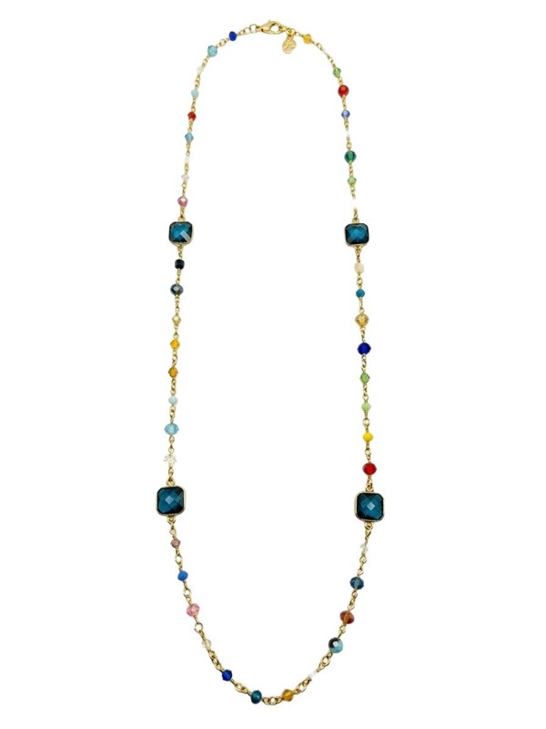 Collana Lunga Fantasia con Cristalli