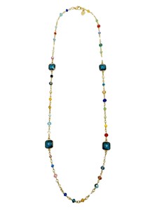 Collana Lunga Fantasia con Cristalli