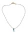 Collana Corno Azzurro con Perline