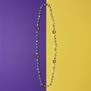 Collana Lunga Bohémien Azzurra