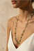 Collana Lunga Bohémien Verde