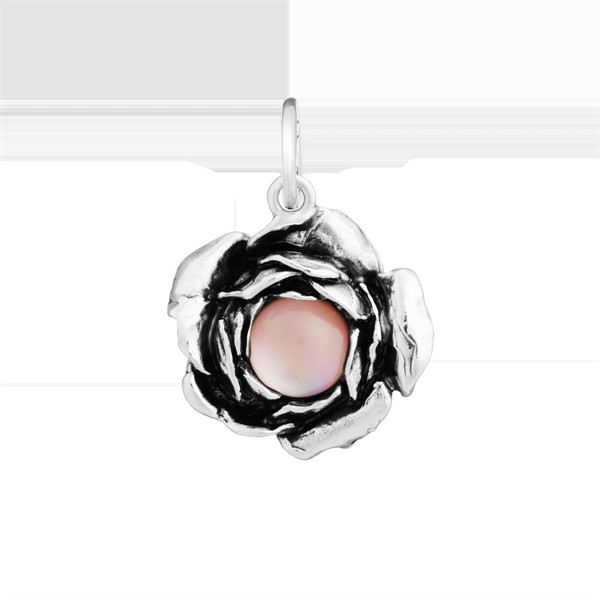 Charm Rosa Cabochon