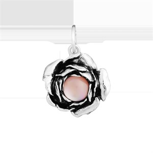 Charm Rosa Cabochon