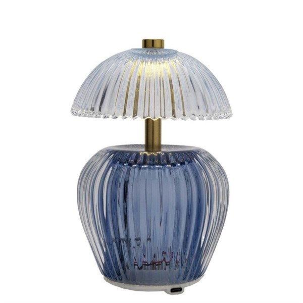 Lampada in Vetro Funghetto Blu