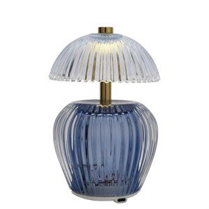 Lampada in Vetro Funghetto Blu