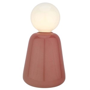 Lampada Vaso in Vetro Rosa