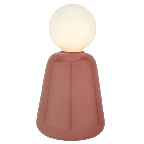 Lampada Vaso in Vetro Rosa