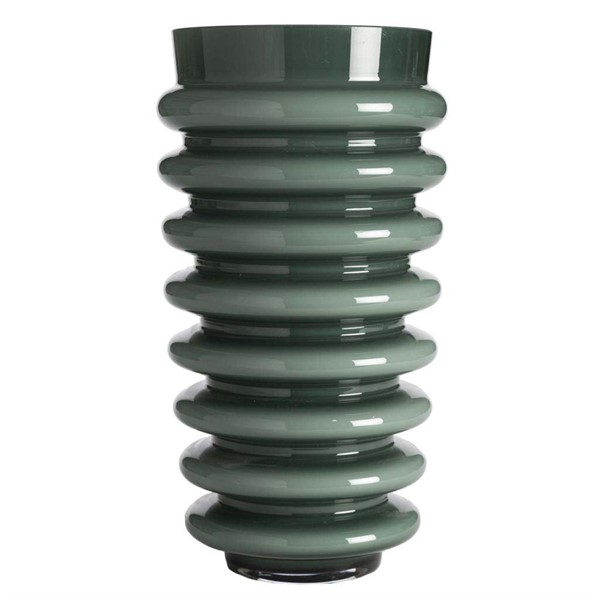 Vaso Multirighe Verde Fumo