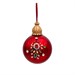 Sfera Media Rossa con Decoro Natalizio