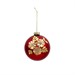 Sfera Piccola Rossa con Decoro Natalizio