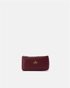 Bustina Portachiavi in Pelle Bordeaux