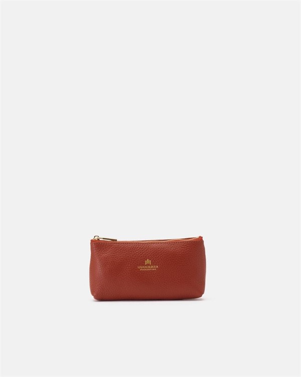 Bustina Portachiavi in Pelle Brick
