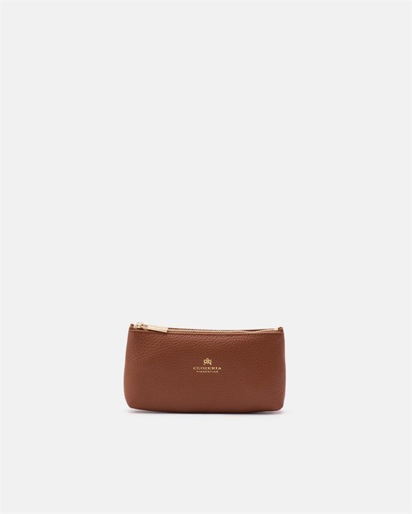 Bustina Portachiavi in Pelle Caramel