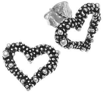 Orecchini Cuore Perlage