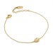 Bracciale in argento placc. oro giallo con goccia zirconi
