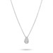 Collana con pendente a goccia di zirconi