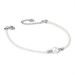 Bracciale di perle in argento con perla centrale grande