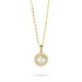 Collana con perla e cornice di zirconi