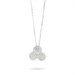 Collana con elementi circolari in pavè di zirconi