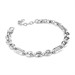 Bracciale a maglia grumetta mista