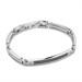 Bracciale a maglia rettangolare e piastra centrale