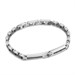 Bracciale con piastra centrale con fila di zirconi neri