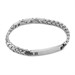 Bracciale a maglia a freccia con piastra
