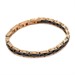 Bracciale a maglia articolata con moduli neri centrali