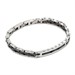 Bracciale a maglia articolata con piastra centrale