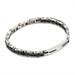 Bracciale a maglia articolata con piastra centrale