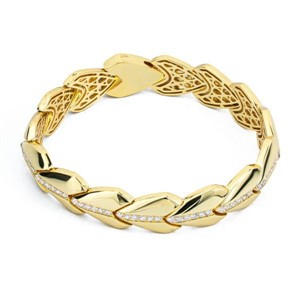 Bracciale con pendenti snodati a squame