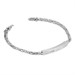 Bracciale in argento in maglia bizantina