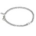 Bracciale in argento in maglia bizantina