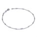 Bracciale in argento a maglia grumetta