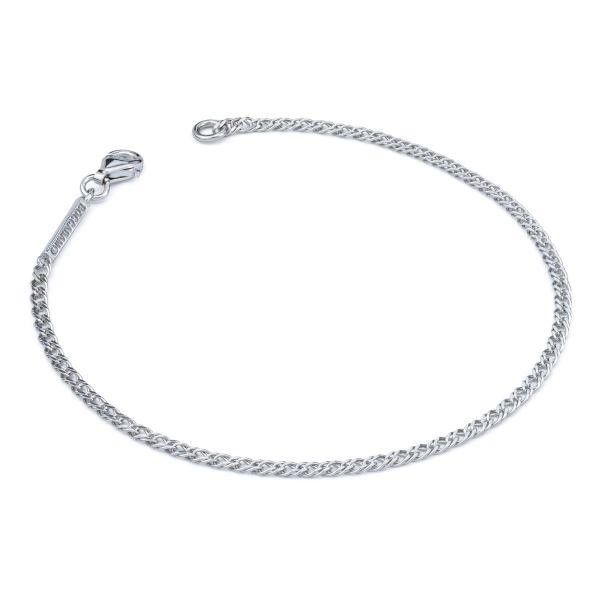 Bracciale in argento in maglia a coda di volpe
