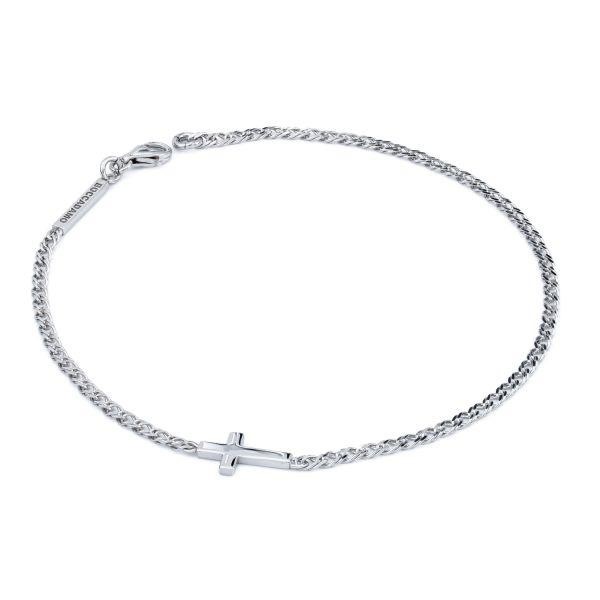 Bracciale in argento in maglia a coda di volpe