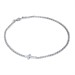Bracciale in argento in maglia a coda di volpe