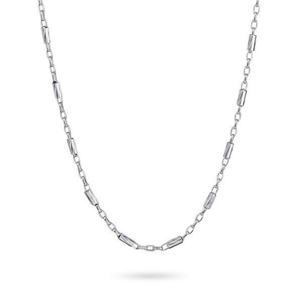 Collana in argento a maglia grumetta