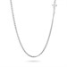 Collana in argento in maglia a coda di volpe