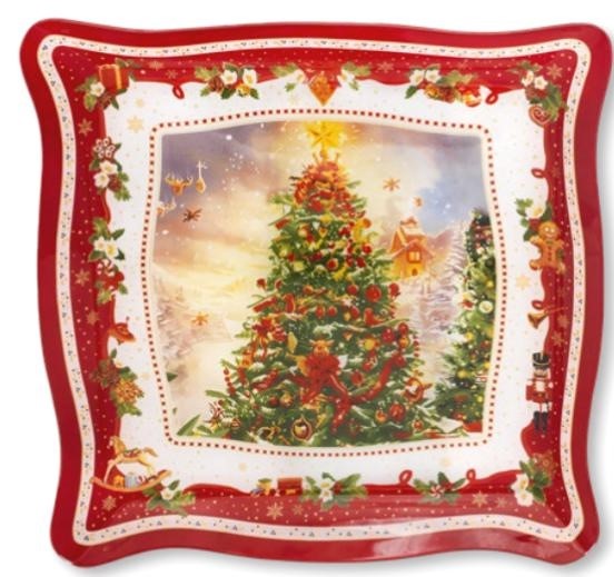Piatto Quadrato ALBERO DI NATALE