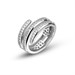 Anello piccolo a fascia multipla a spirale