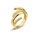 Anello grande a fascia multipla e a doppia spirale