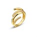 Anello piccolo a fascia multipla e a doppia spirale
