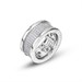 Anello a fascia piccolo con texture sferica e zirconi