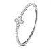 Bracciale rigido con motivo floreale