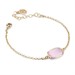 Bracciale con pietra centrale rosa