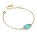 Bracciale con pietra centrale verde acqua