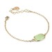 Bracciale con pietra centrale verde chiaro