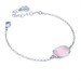 Bracciale con pietra centrale rosa